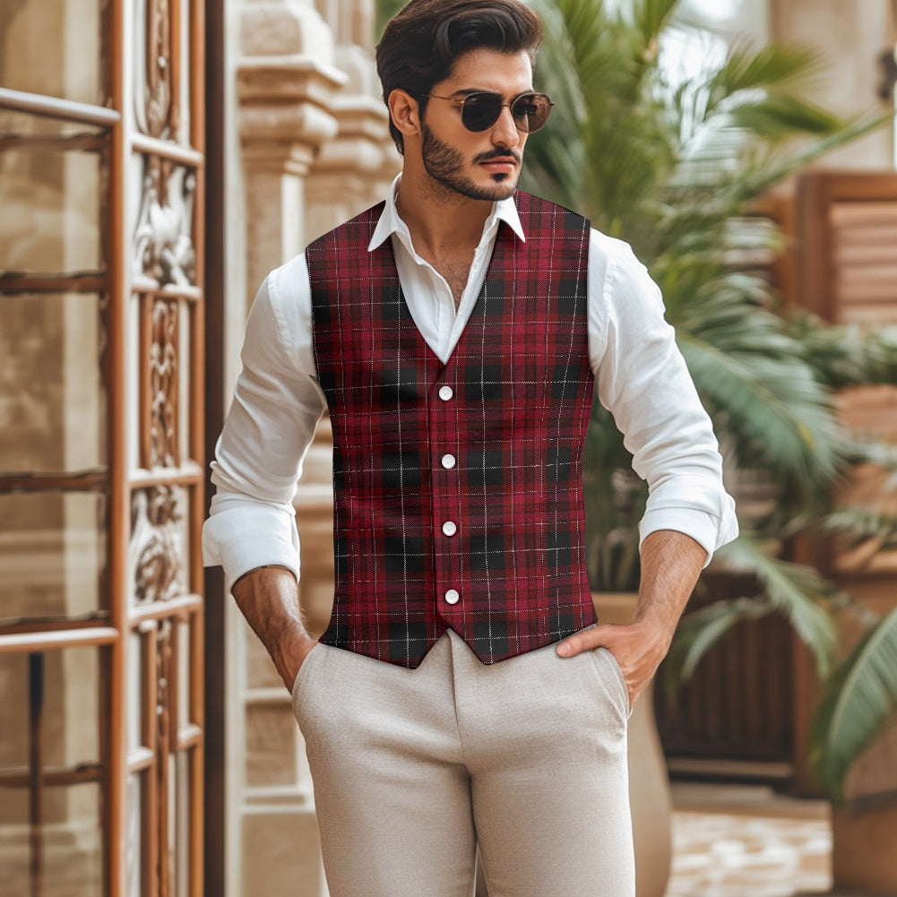 Pride of Wales Tartan Suit vest jacket