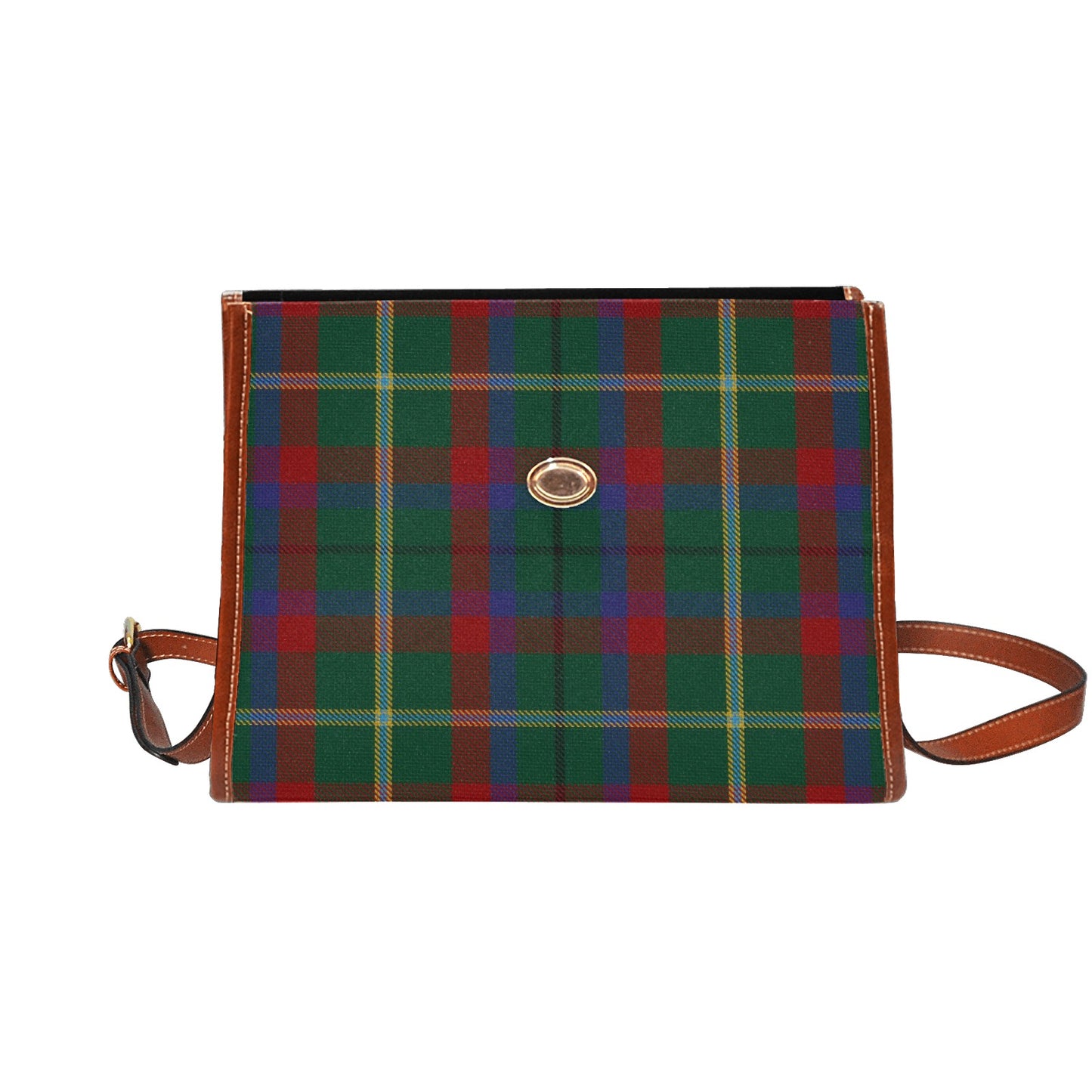 Irish County Mayo Tartan Canvas Handbag