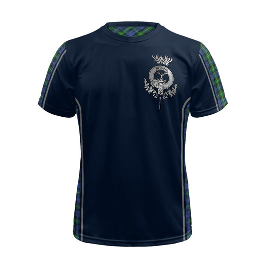 Clan Gordon Crest & Tartan Football Shirt