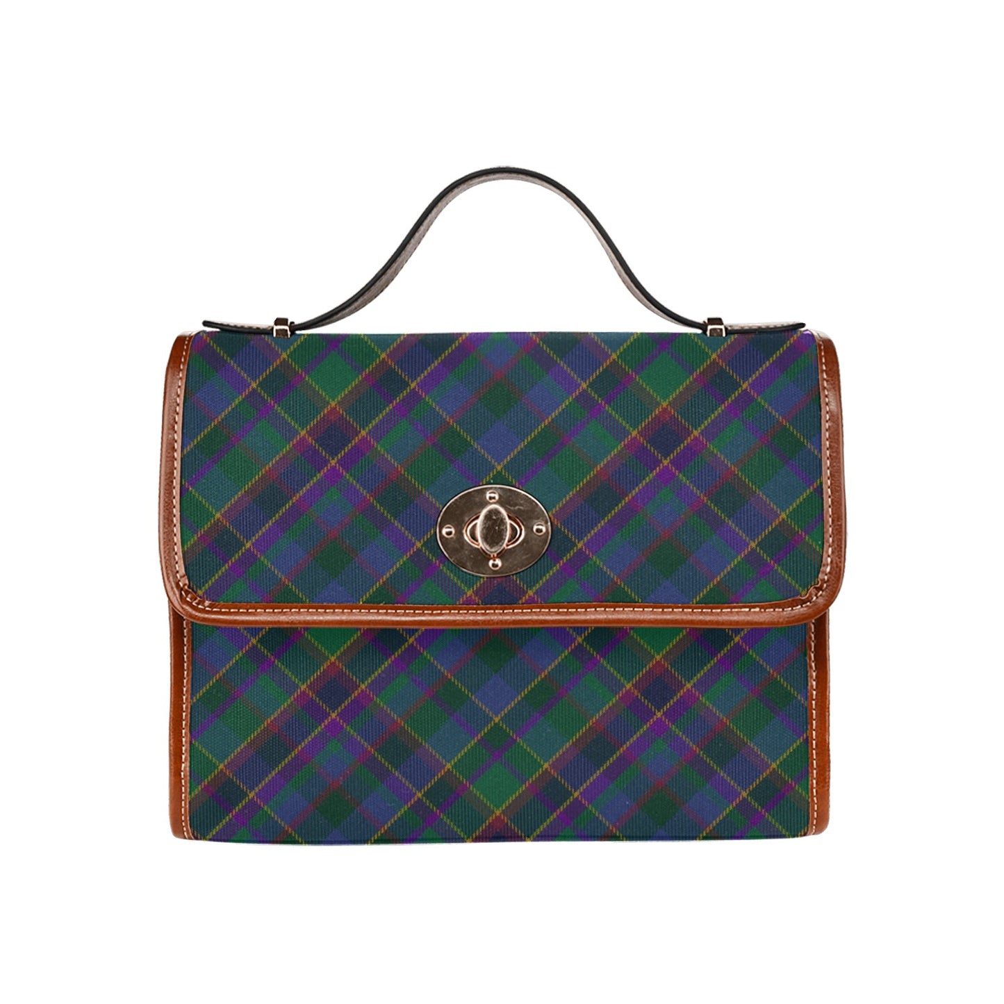 Fourth Fold Tartan Bias Waterproof Canvas Handbag