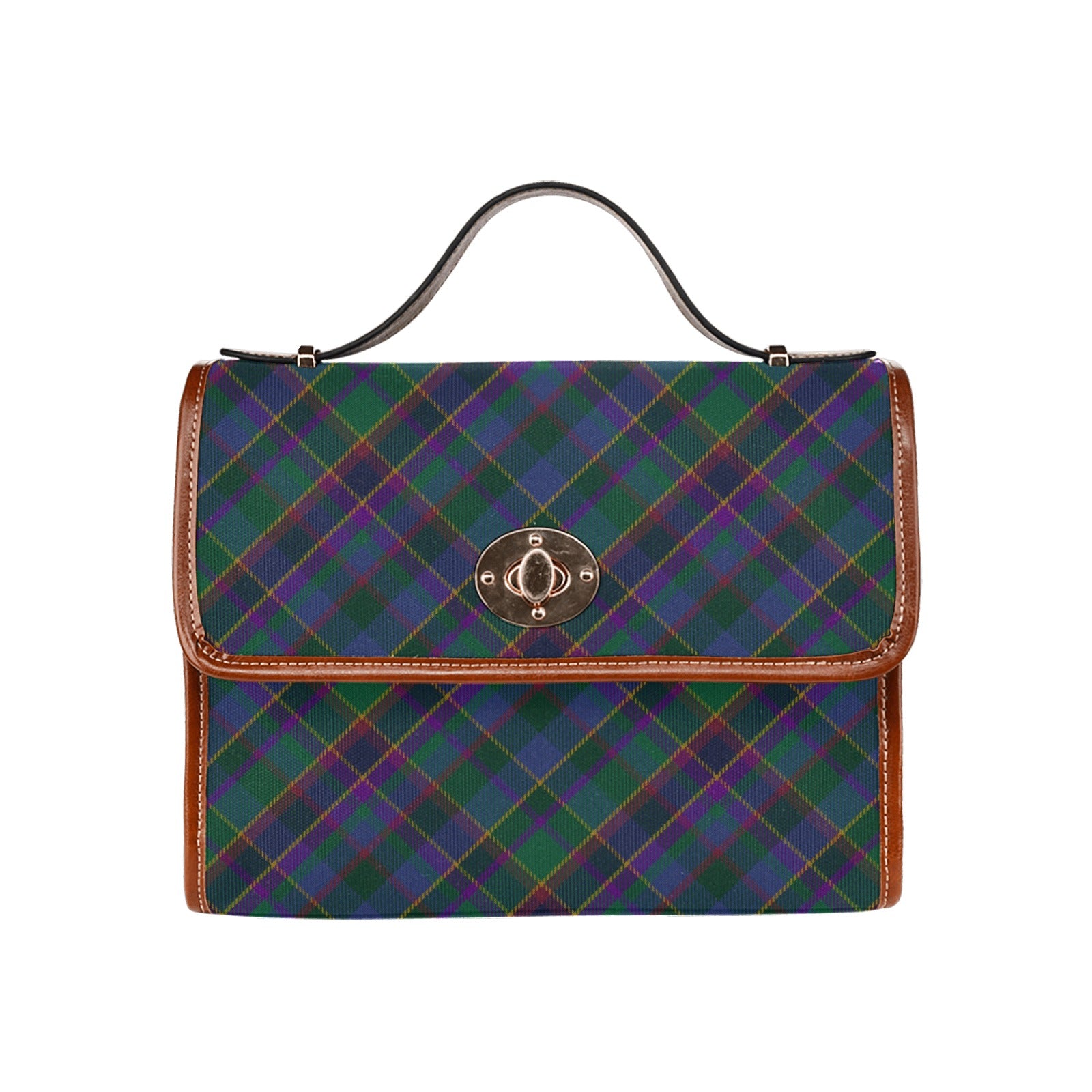 Fourth Fold Tartan Bias Waterproof Canvas Handbag