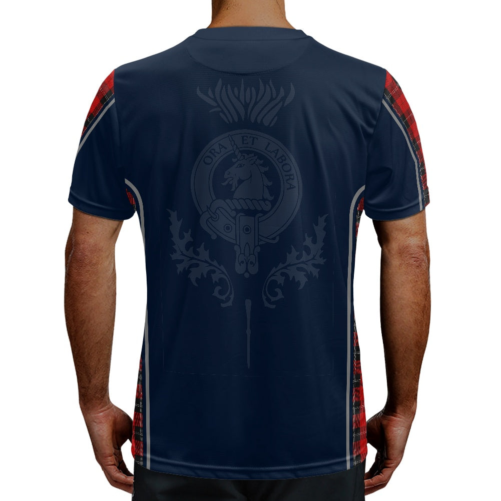 Clan Ramsay Crest & Tartan Football Shirt