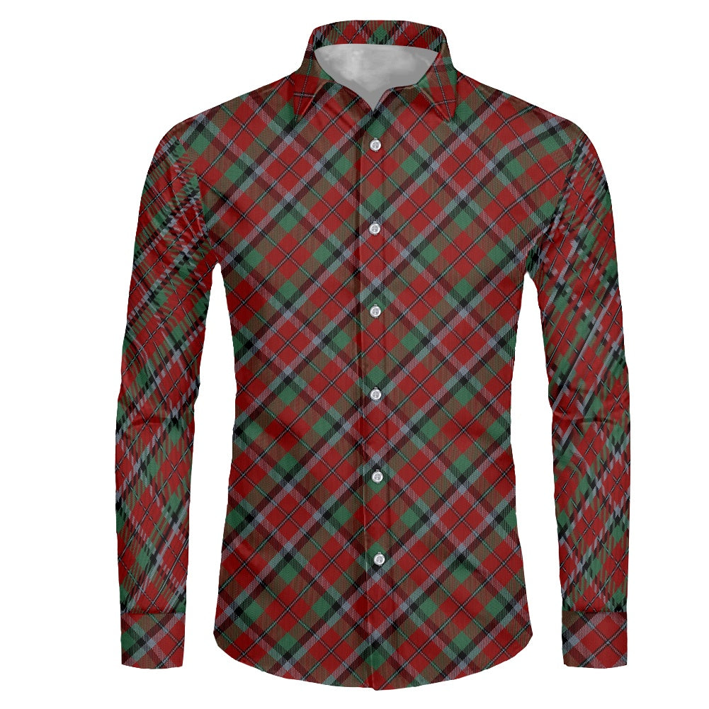 Clan Graham Red Tartan long-sleeved shirt