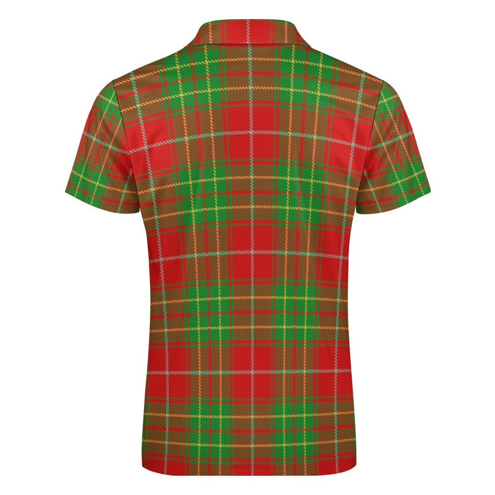 Clan Burnett Tartan Short sleeve polo shirt