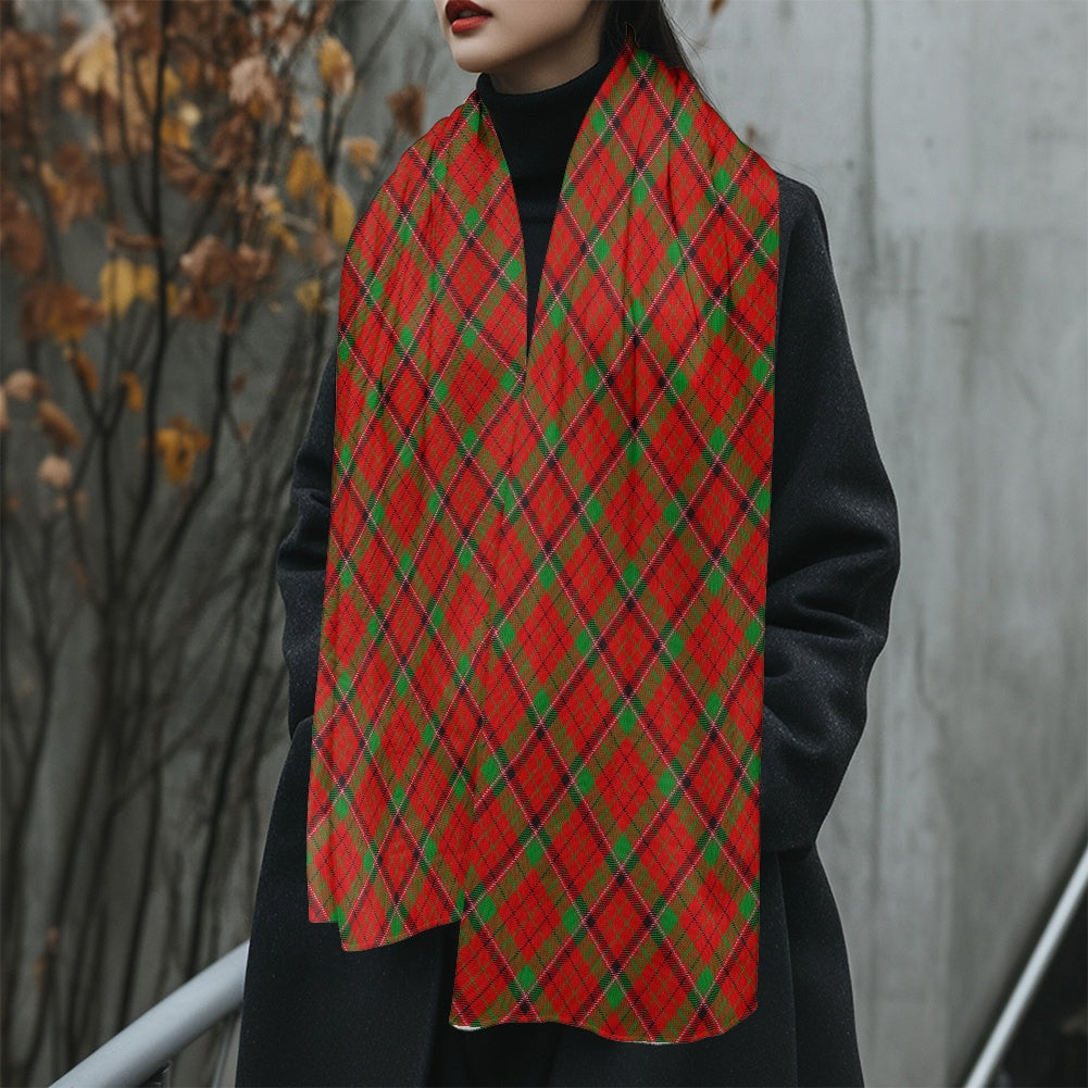 Clan Nicholson Tartan Fluffy scarf