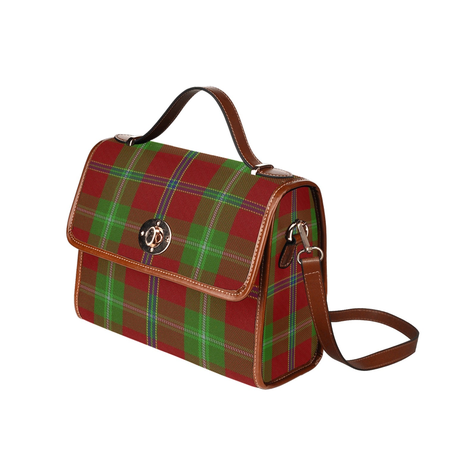 Irish County Connemara Tartan Canvas Handbag