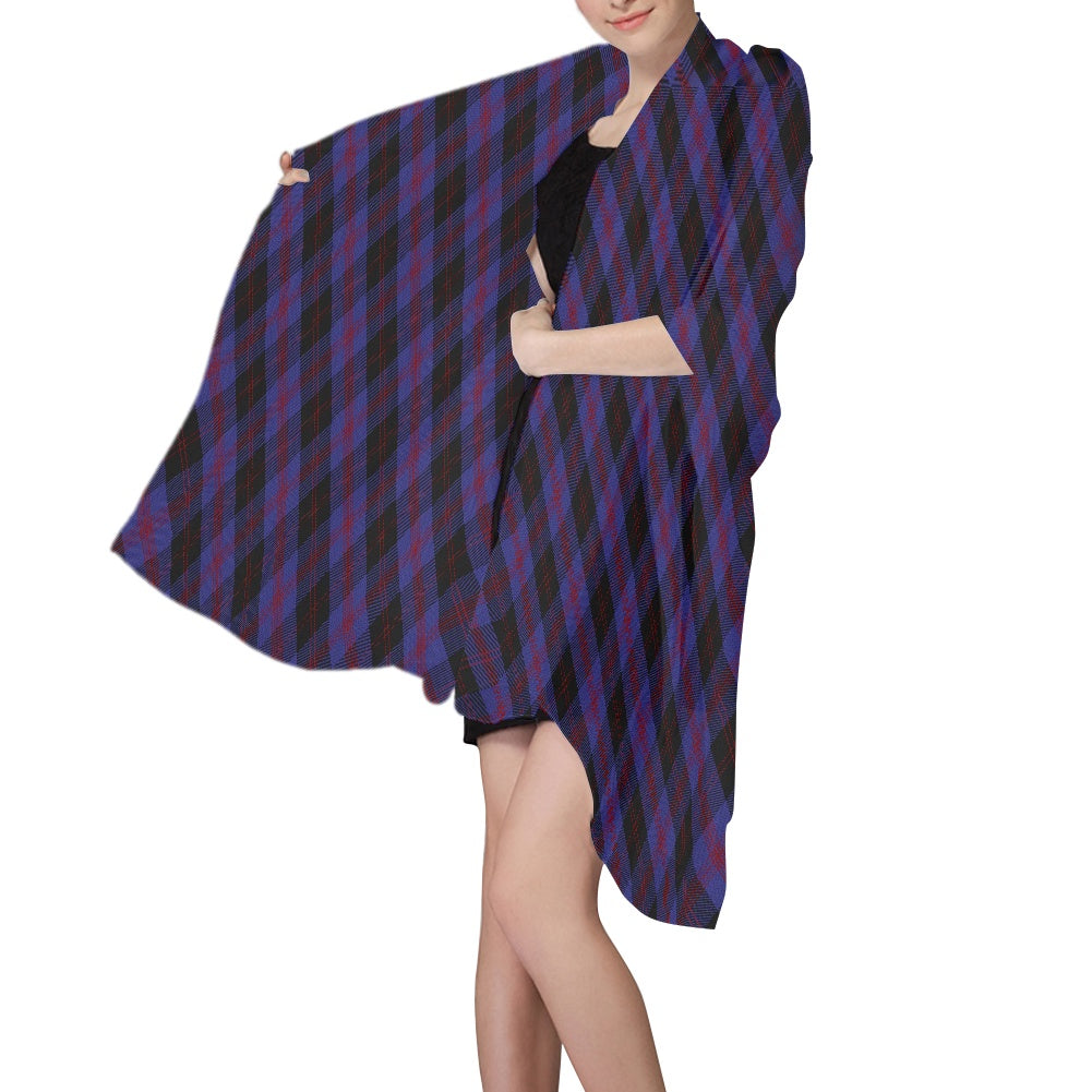 District - Angus Tartan Bias Chiffon Scarf
