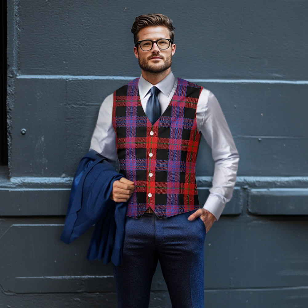 Clan Brown Tartan Suit vest jacket