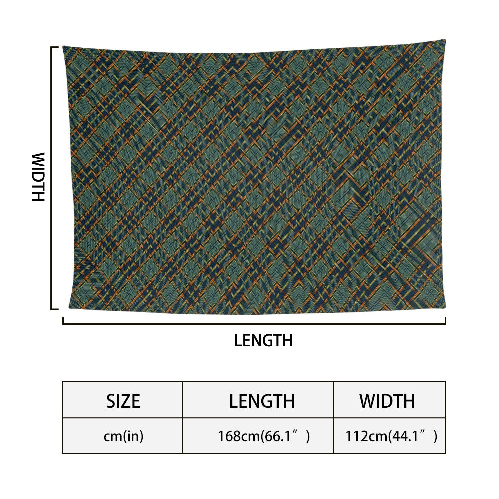 Irish County Antrim Tartan Bias Chiffon Scarf