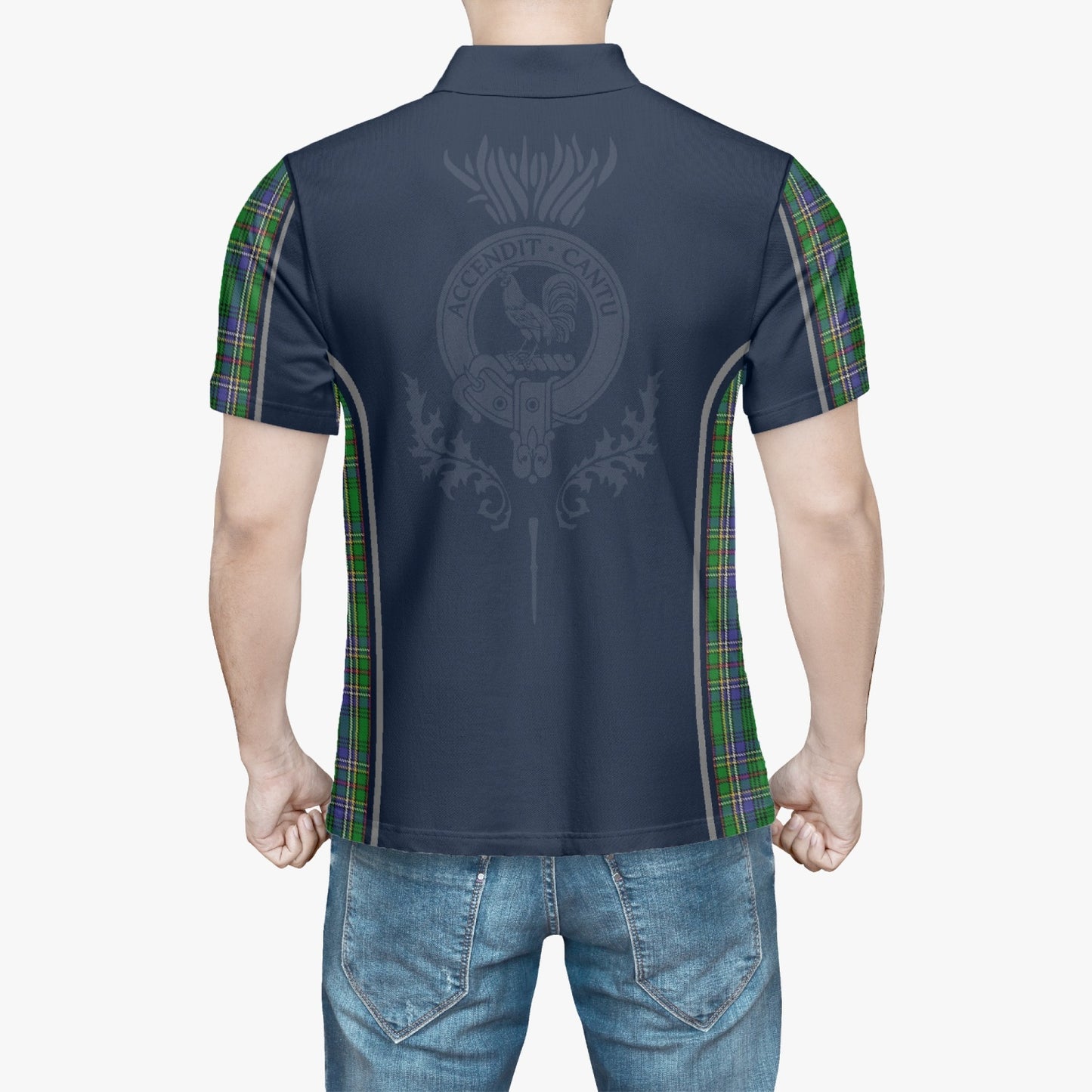 Clan Cockburn Crest & Tartan Polo Shirt