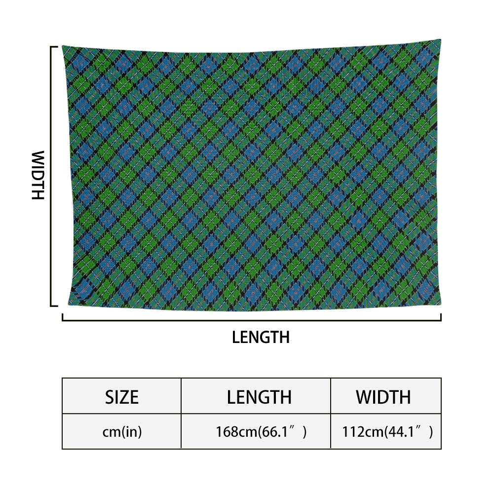 Clan Stirling Tartan Bias Chiffon Scarf