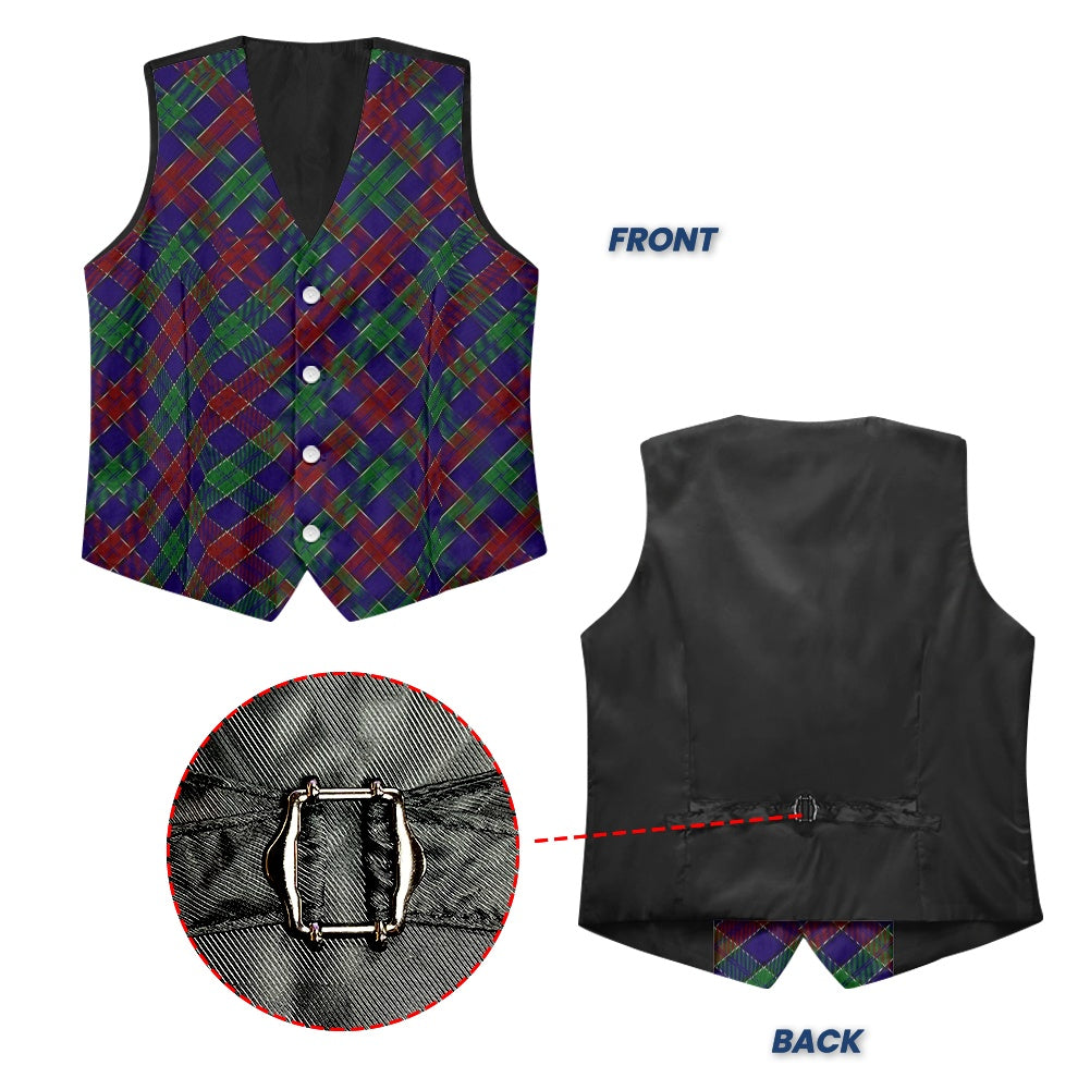 Clan MacMichael Tartan Bias Suit vest jacket