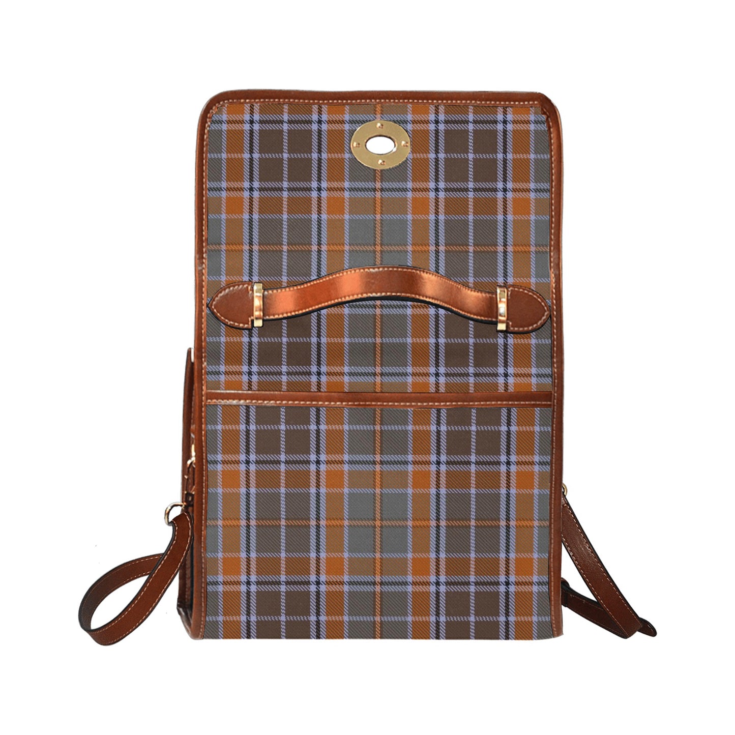 Irish County Leitrim Tartan Canvas Handbag