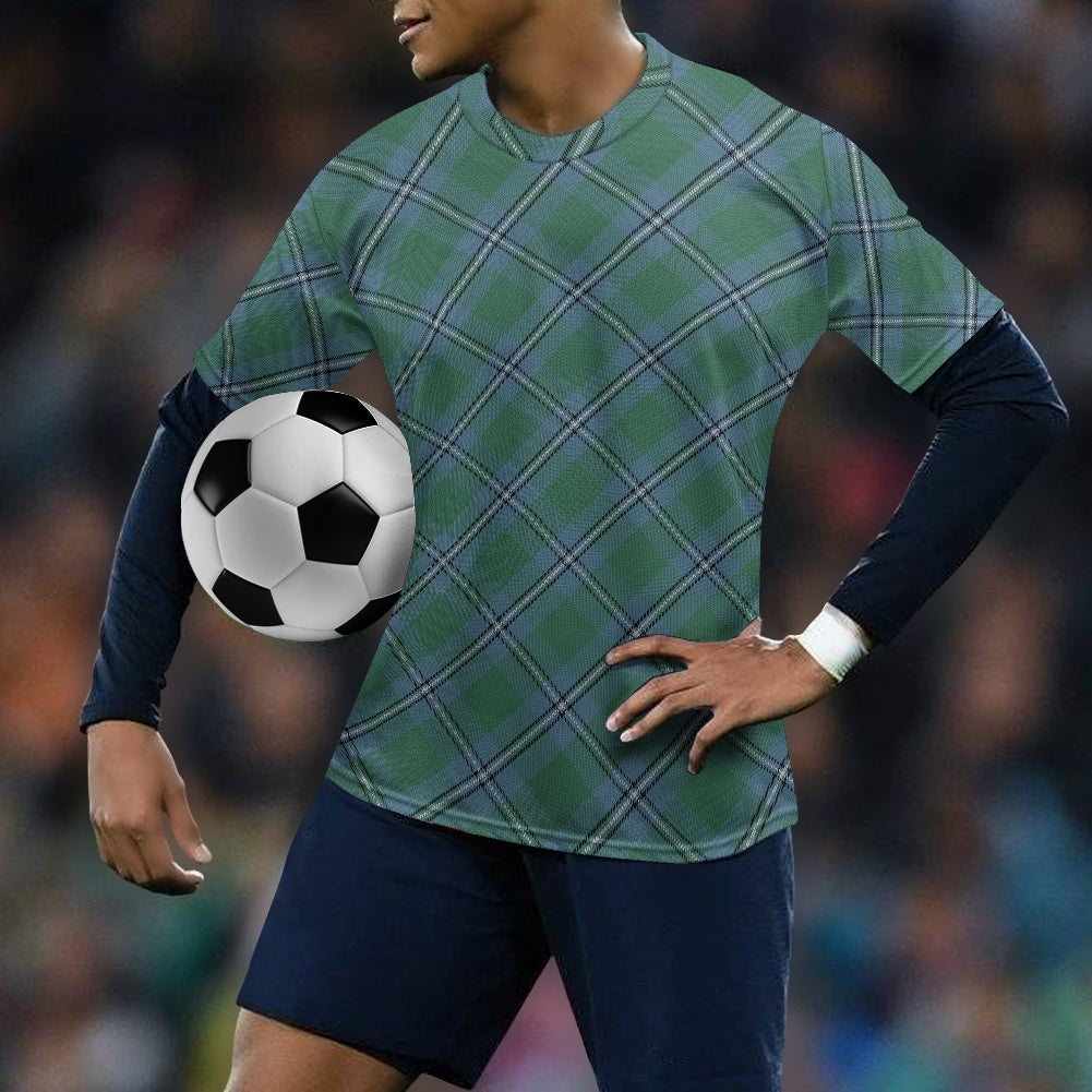 Clan Irvine of Drum Tartan Bias Football Shirt