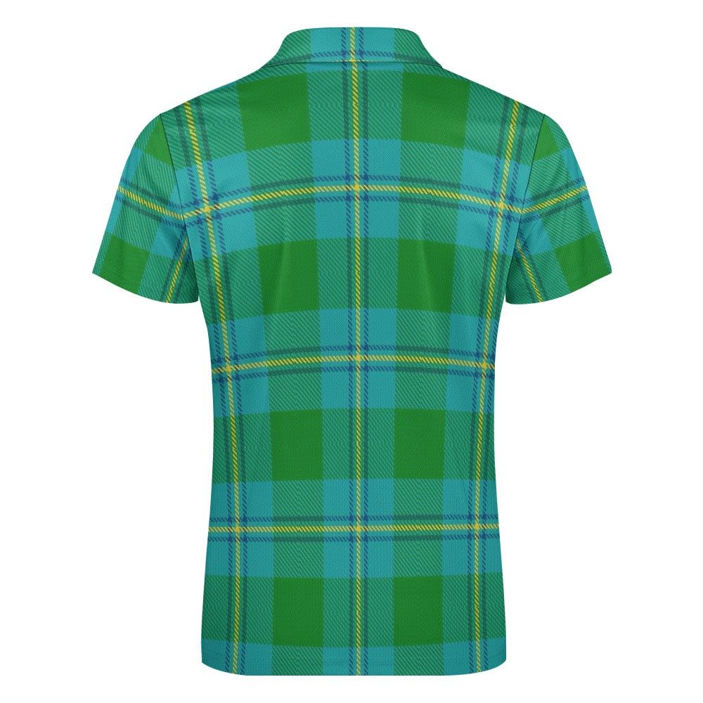 Clan Irving Tartan Short sleeve polo shirt