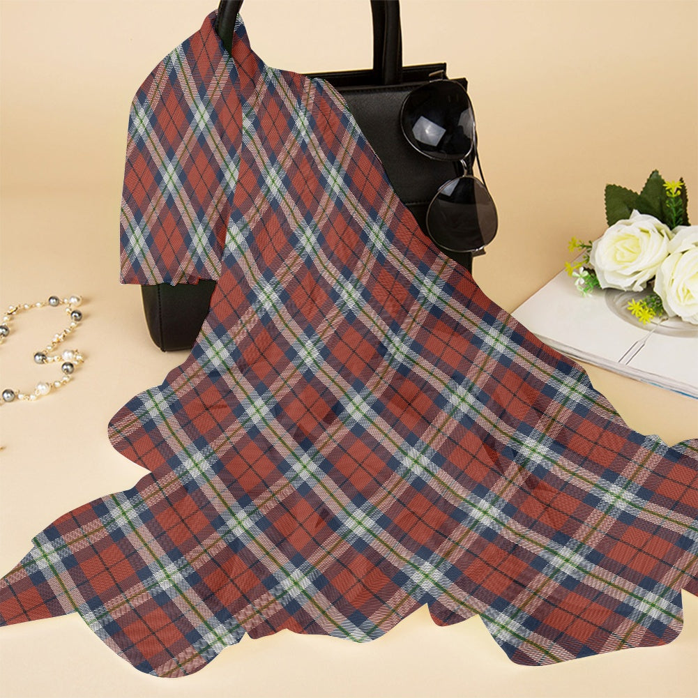 Breizh | Breton | Bretagne Bro-Sant-Malou Tartan Chiffon Scarf Bias