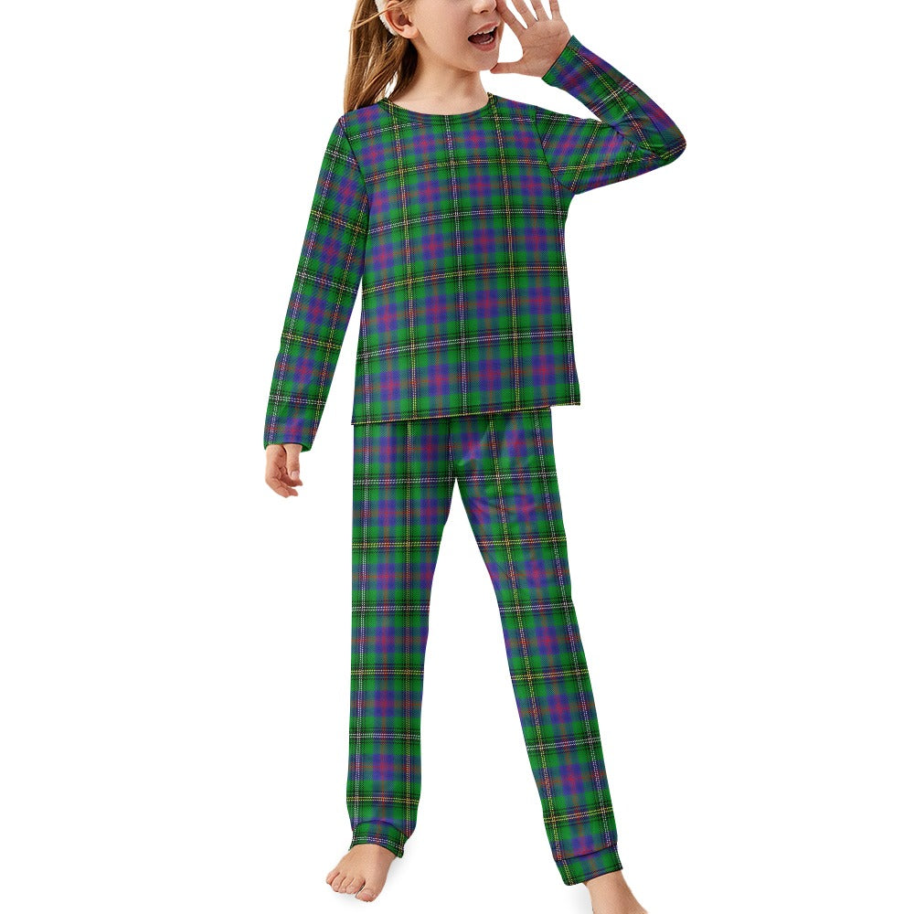 Clan Wood Tartan Girl's Pajama suit