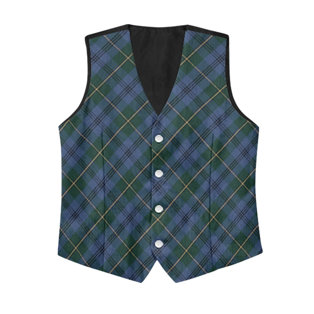 Clan Johnstone Ancient Tartan Bias Suit vest jacket
