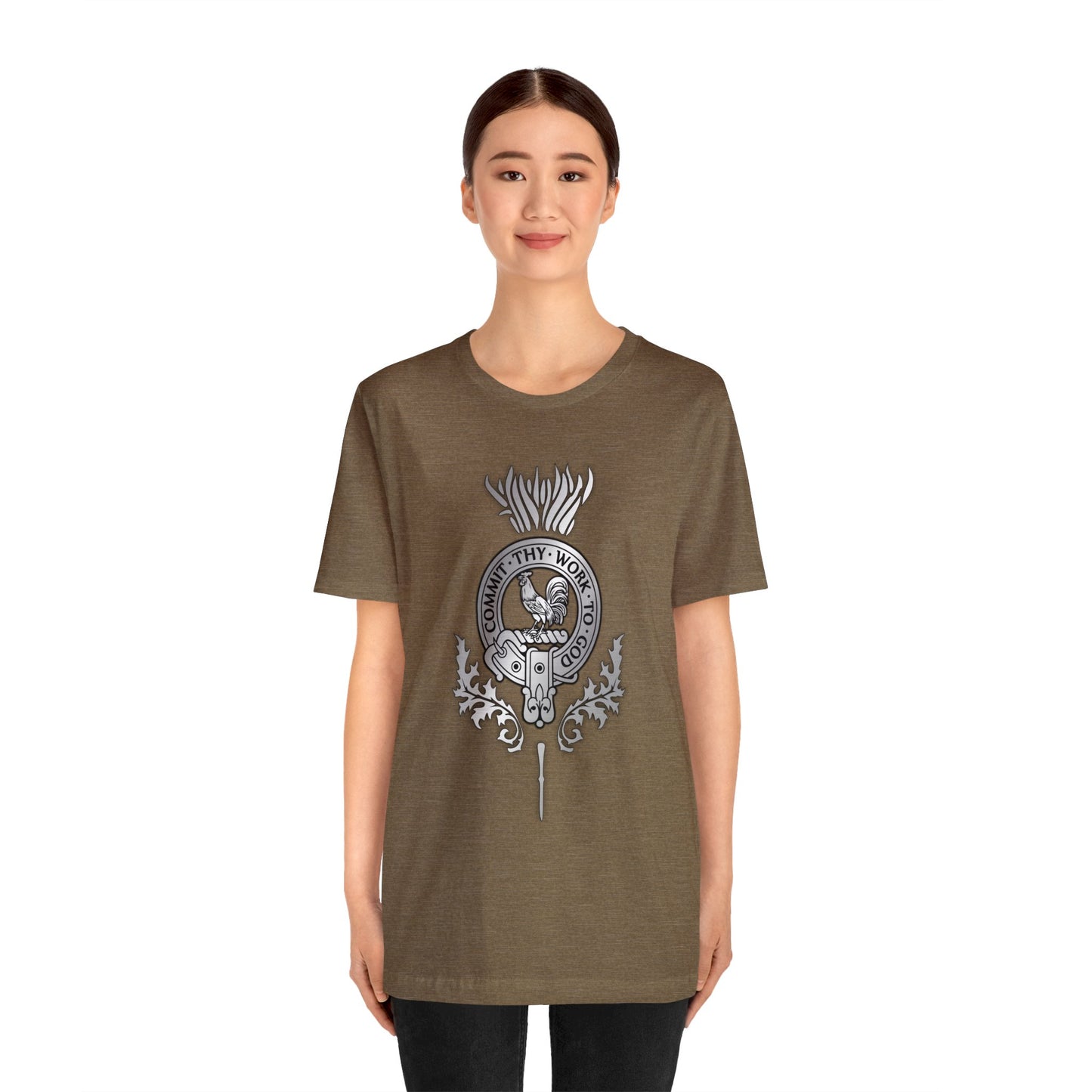 Clan Sinclair Crest & Thistle | Unisex T-Shirt