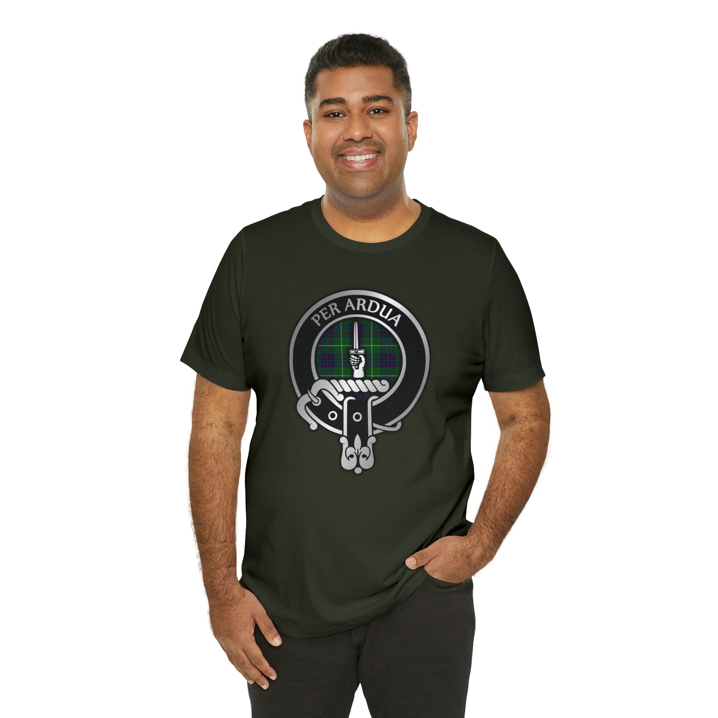 Clan MacIntyre Crest & Tartan | Unisex T-Shirt