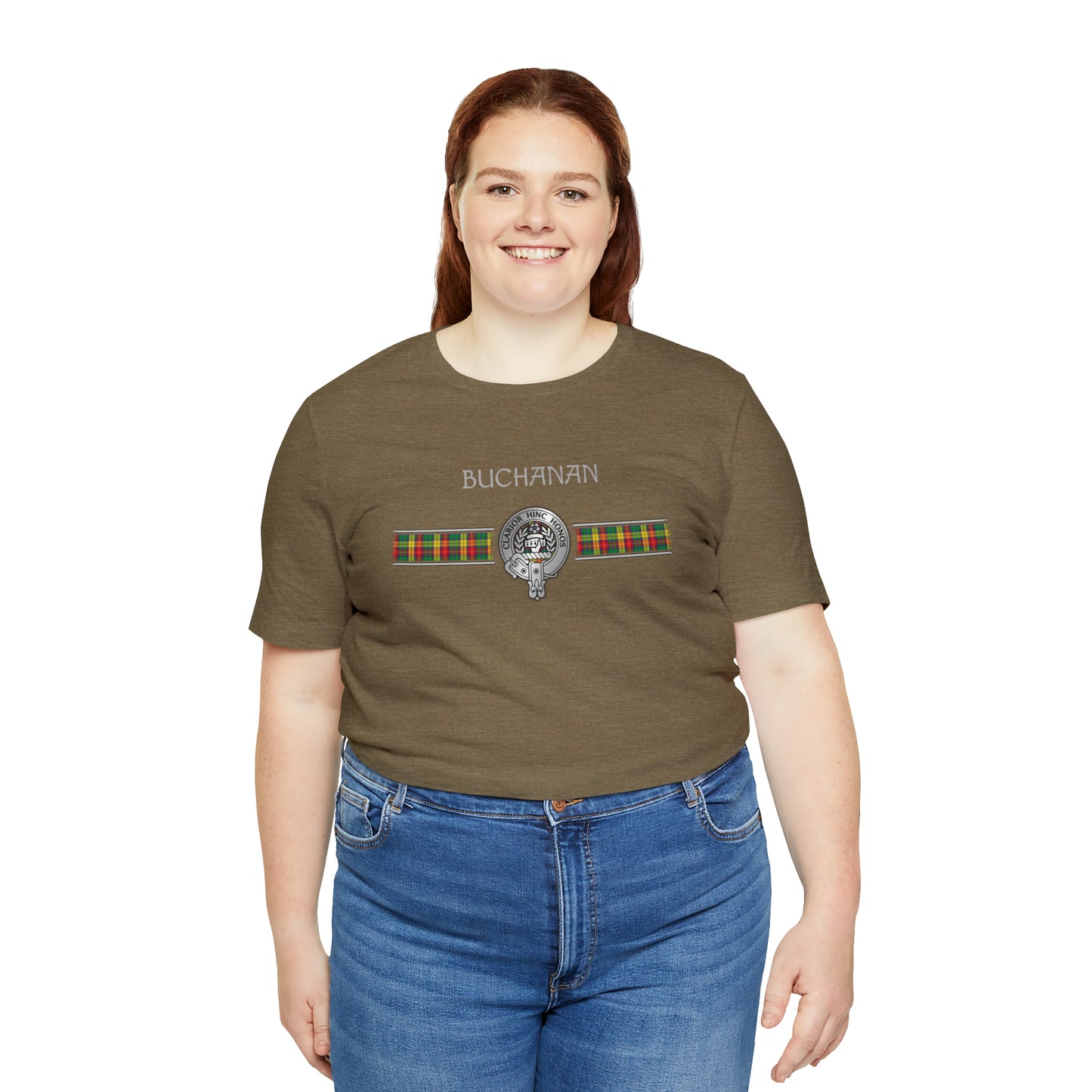 Clan Buchanan Crest & Tartan | Unisex T-Shirt