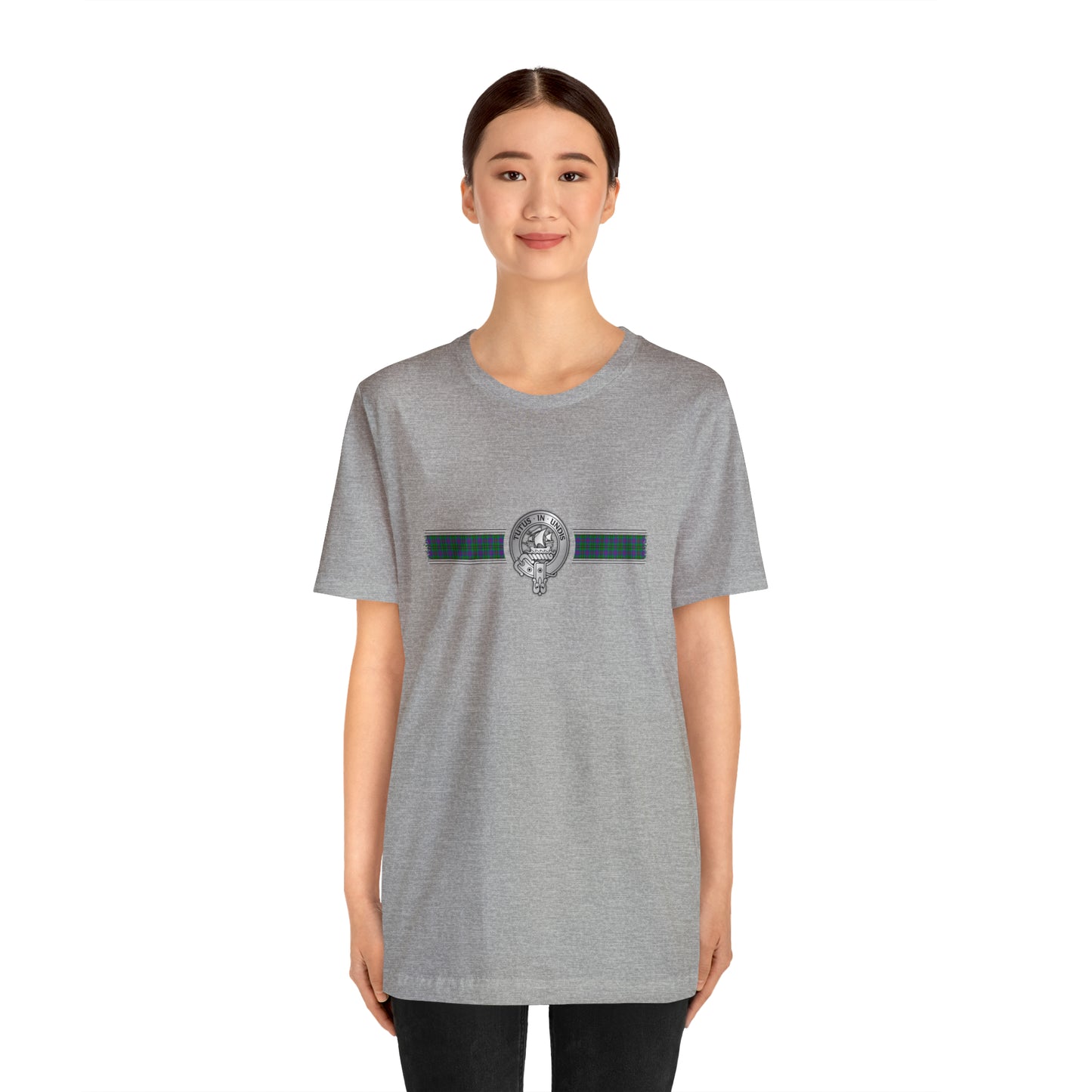 Clan Wood Crest & Tartan | Unisex T-Shirt