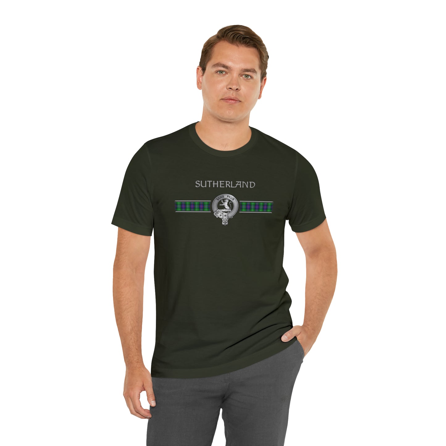 Clan Sutherland Crest & Tartan | Unisex T-Shirt