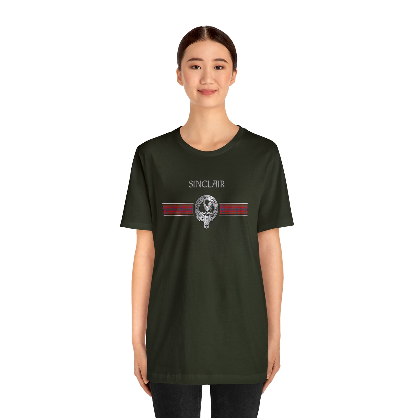 Clan Sinclair Crest & Tartan | Unisex T-Shirt