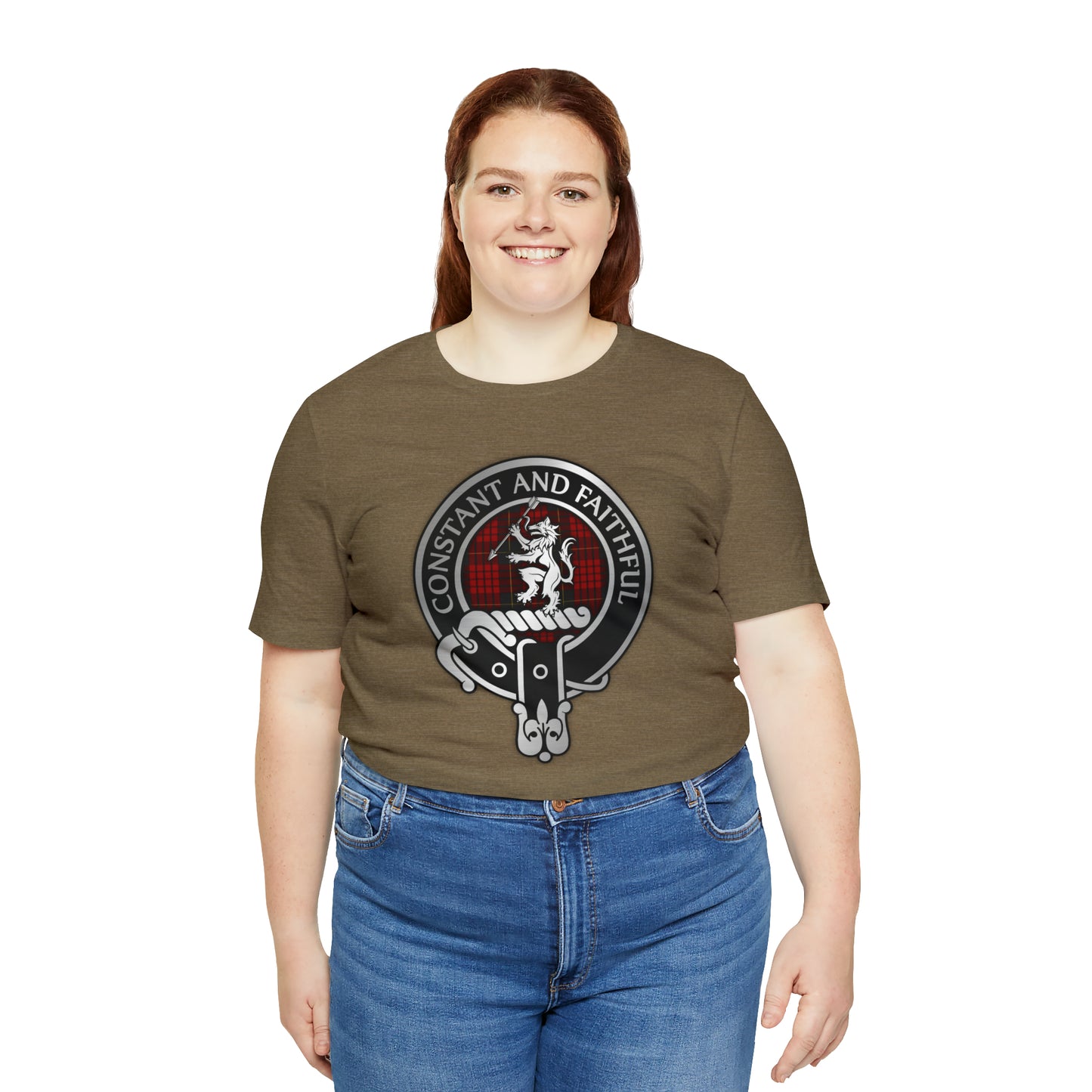 Clan MacQueen Crest & Tartan | Unisex T-Shirt