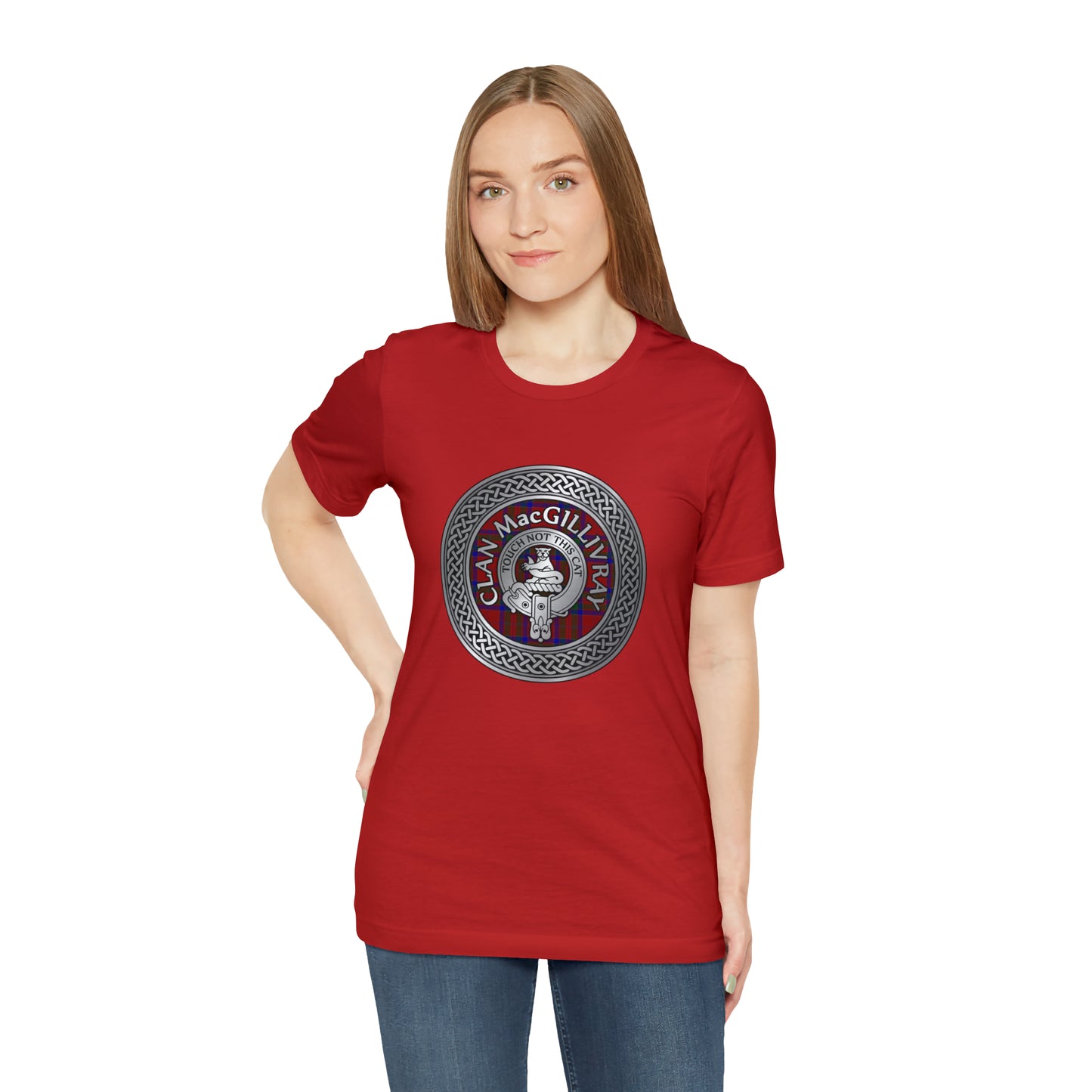 Clan MacGillivray Crest & Tartan Knot | Unisex T-Shirt