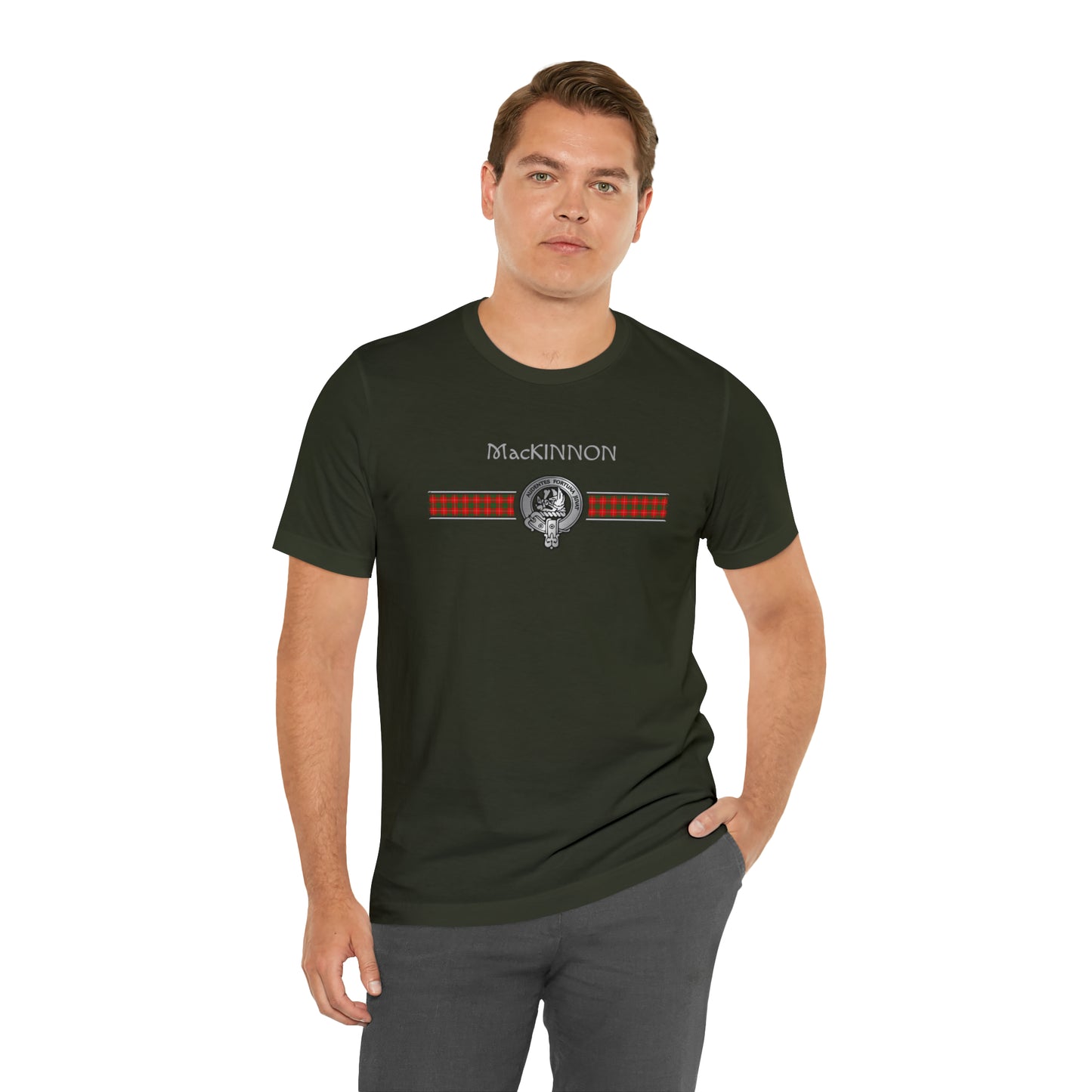 Clan MacKinnon Crest & Tartan | Unisex T-Shirt