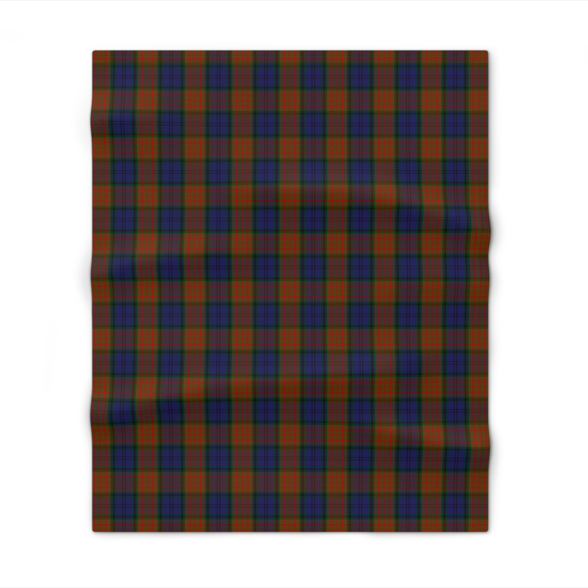 Irish County Longford Tartan Throw Blanket