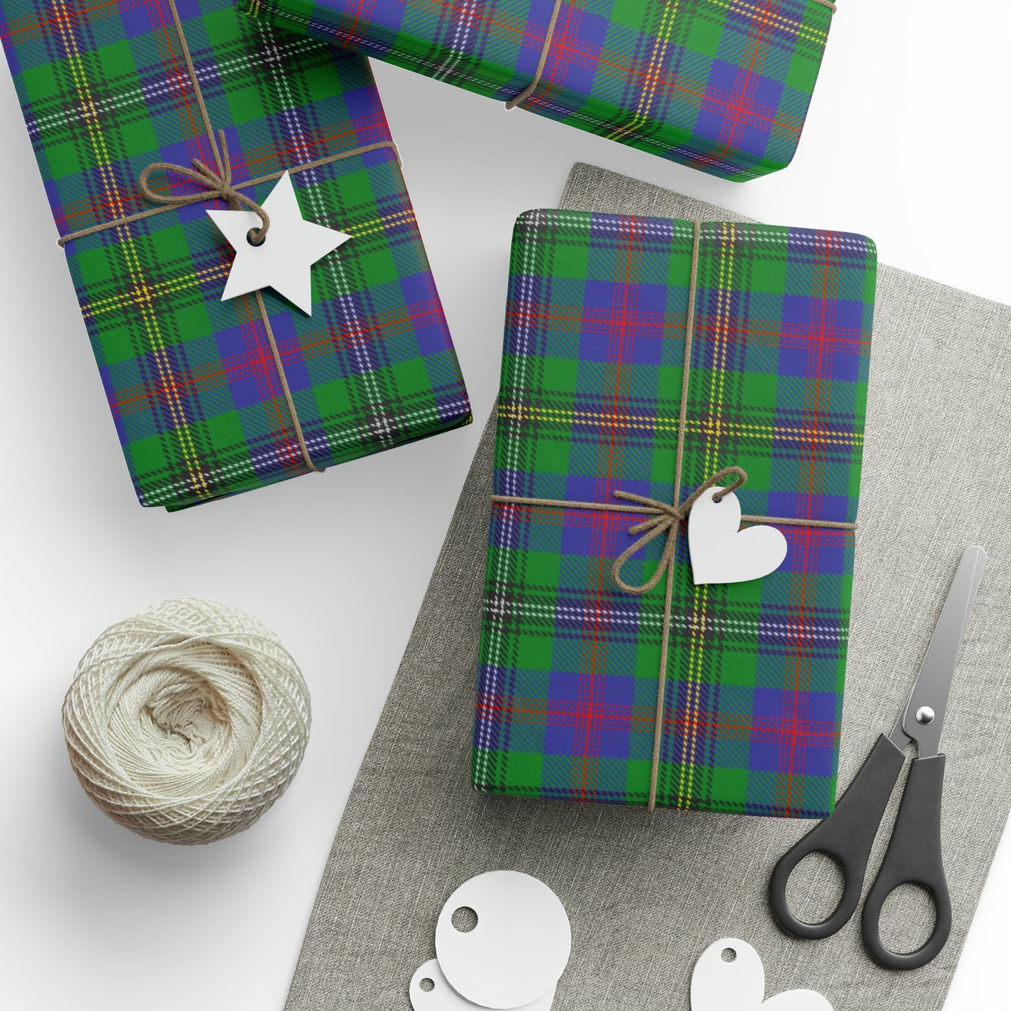 Clan Wood Tartan Wrapping Papers