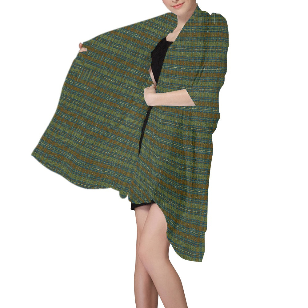 Irish County Kerry Tartan Chiffon Scarf