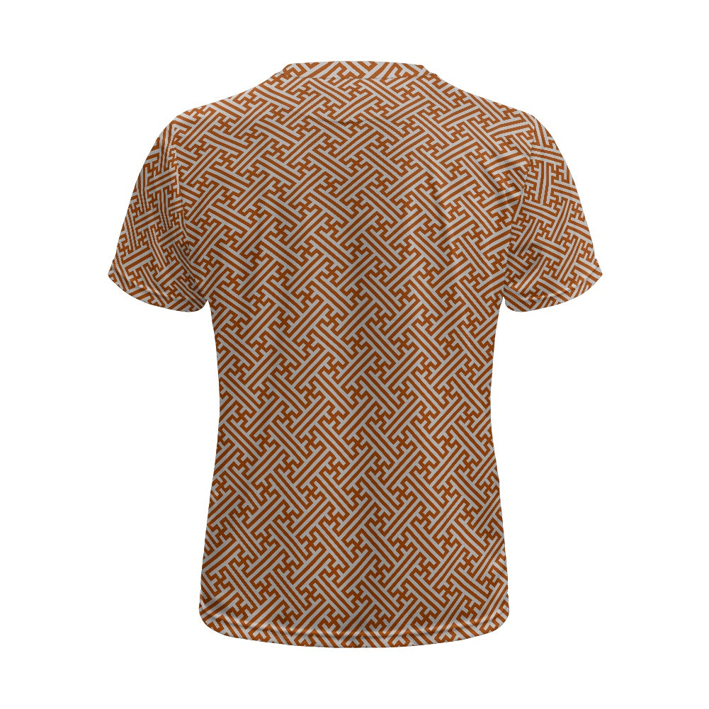 Japanese Wagara - Terracotta Sayagata - Football Shirt