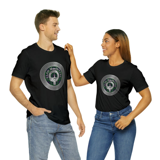 Clan MacIntyre Crest & Tartan Knot | Unisex T-Shirt