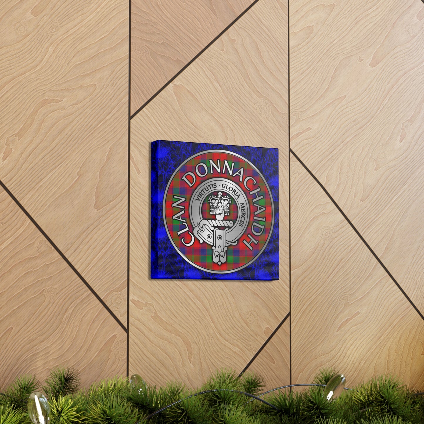 Clan Donnachaidh | Robertson Crest & Tartan Canvas Gallery Wraps