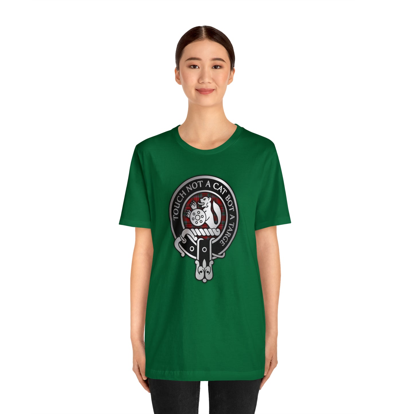 Clan MacBean | MacBain Crest & Tartan Knot | Unisex T-Shirt