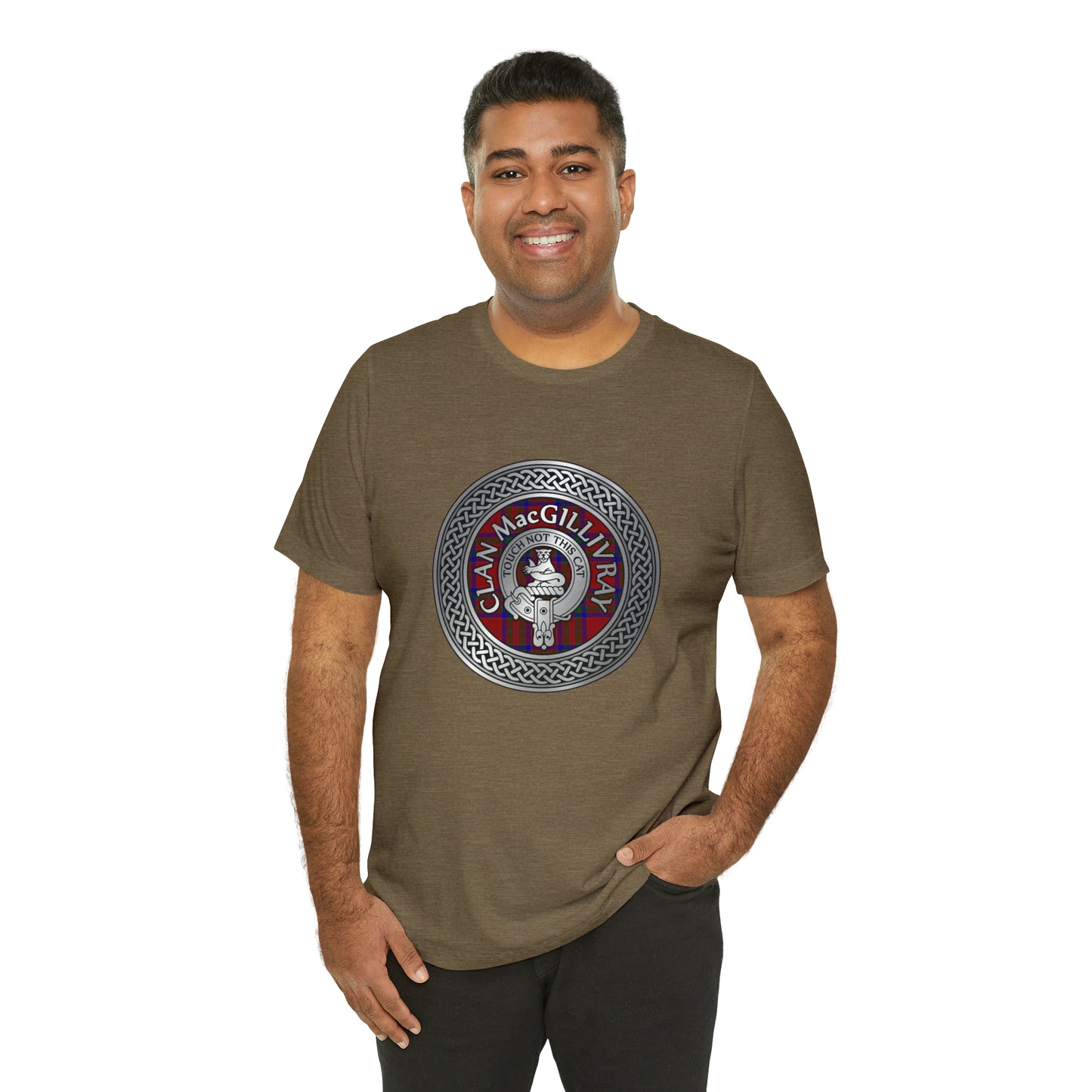 Clan MacGillivray Crest & Tartan Knot | Unisex T-Shirt