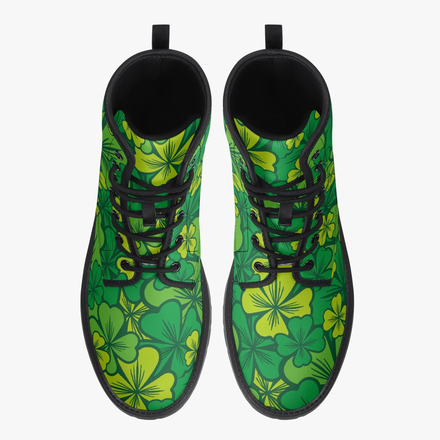 Irish Shamrock Leather Boots