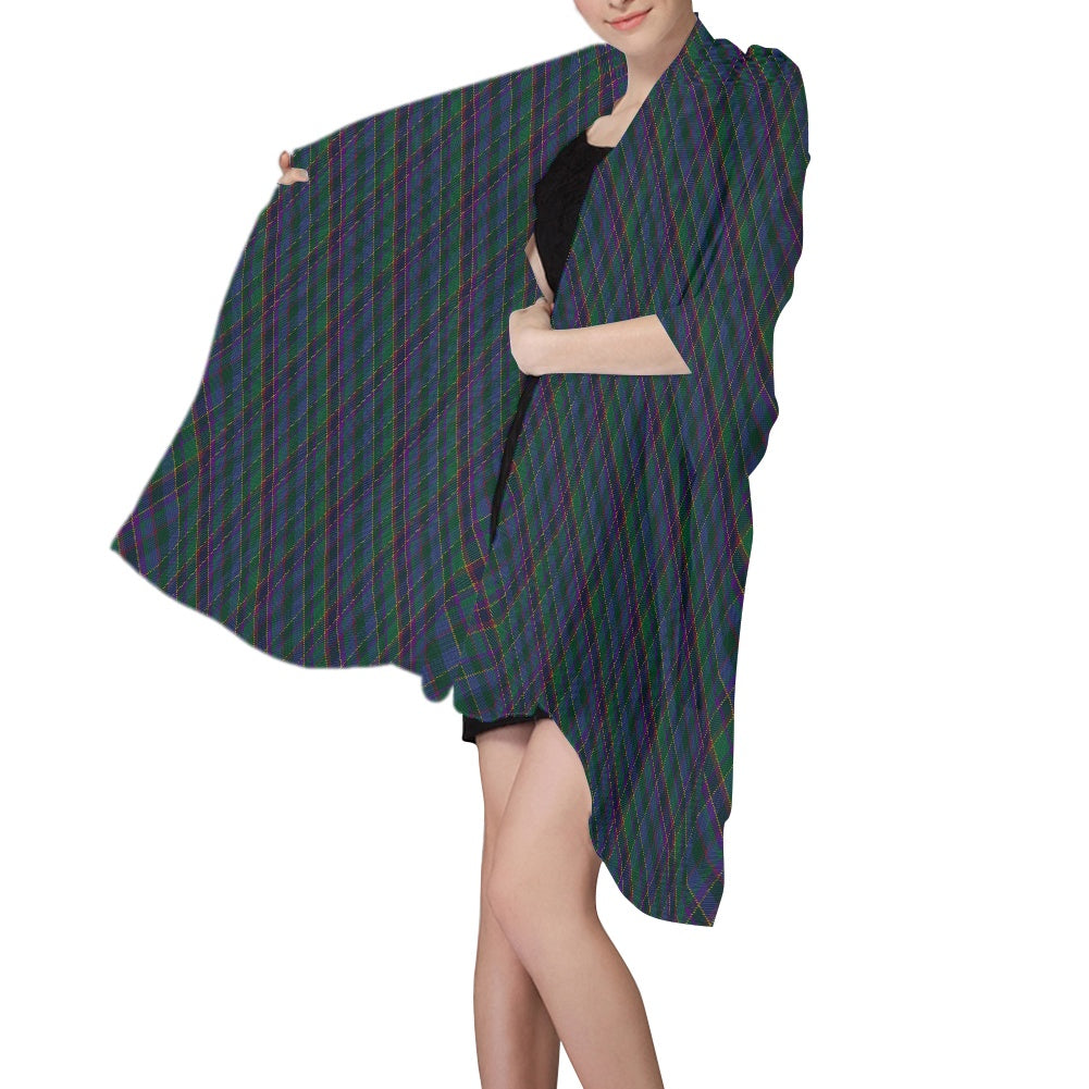 Fourth Fold Tartan Chiffon Scarf Bias