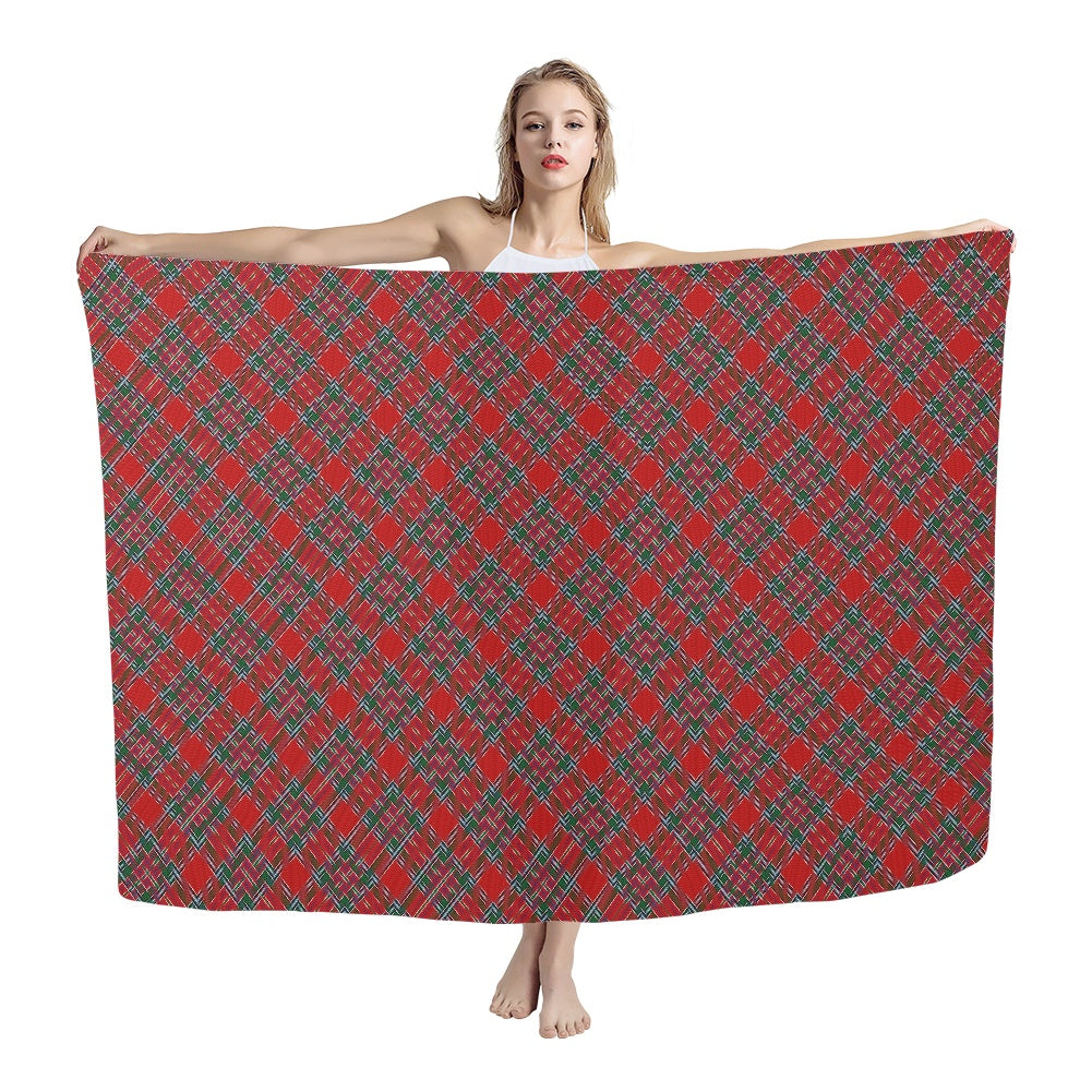 Clan MacBean Tartan Bias Chiffon Scarf