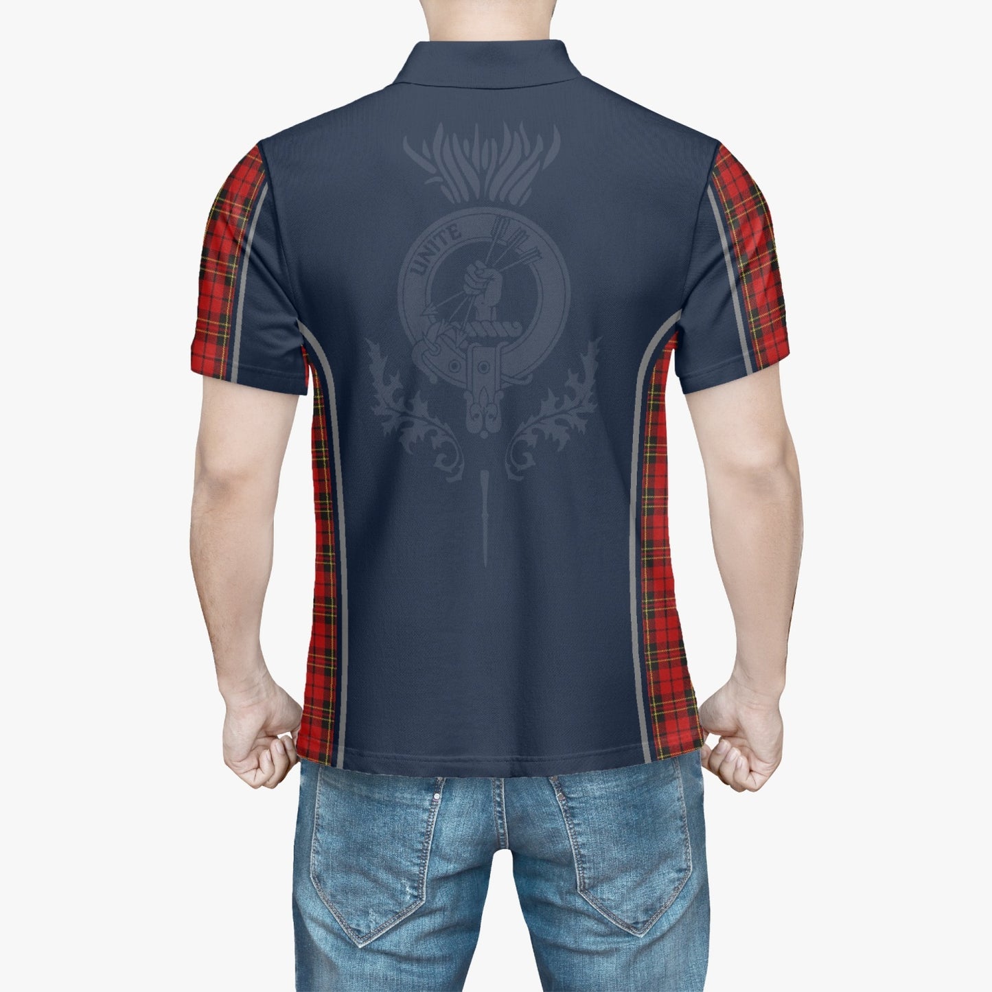 Clan Brodie Crest & Tartan Polo Shirt