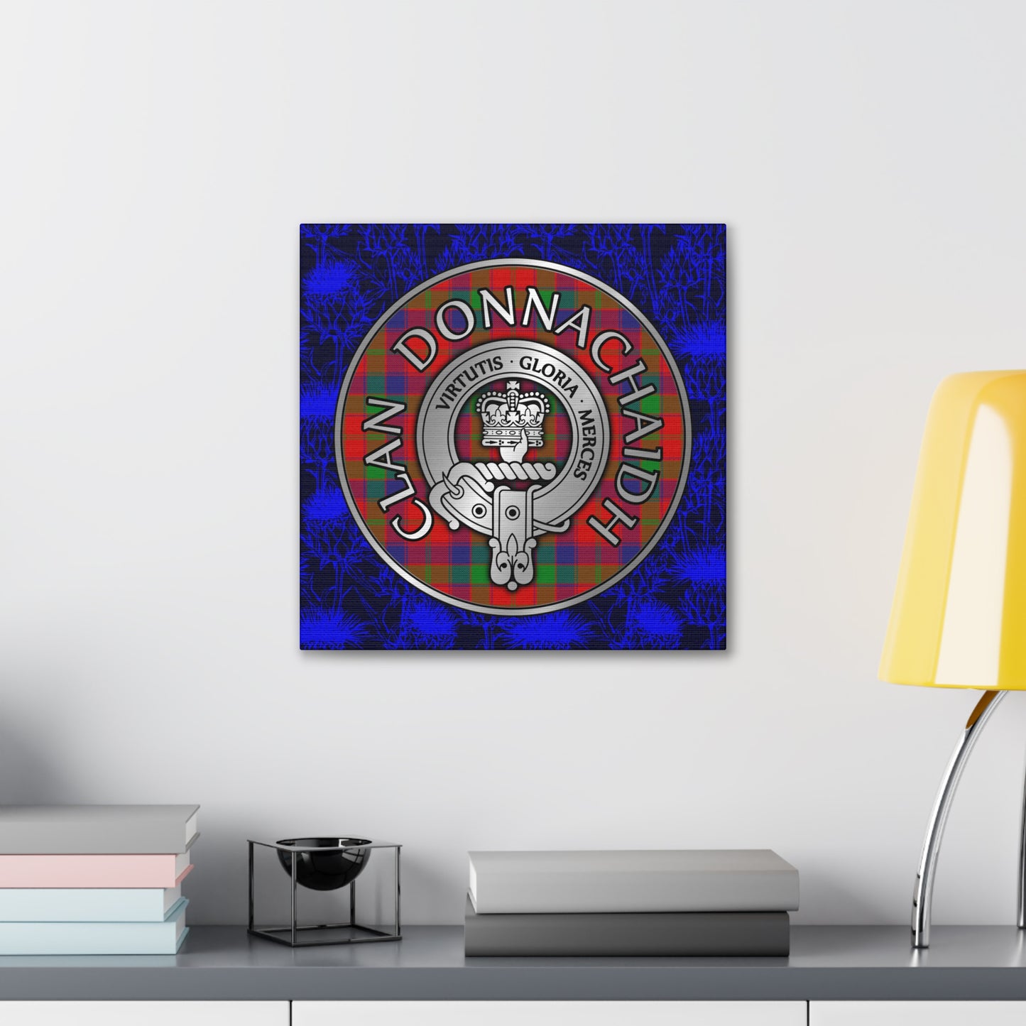 Clan Donnachaidh | Robertson Crest & Tartan Canvas Gallery Wraps