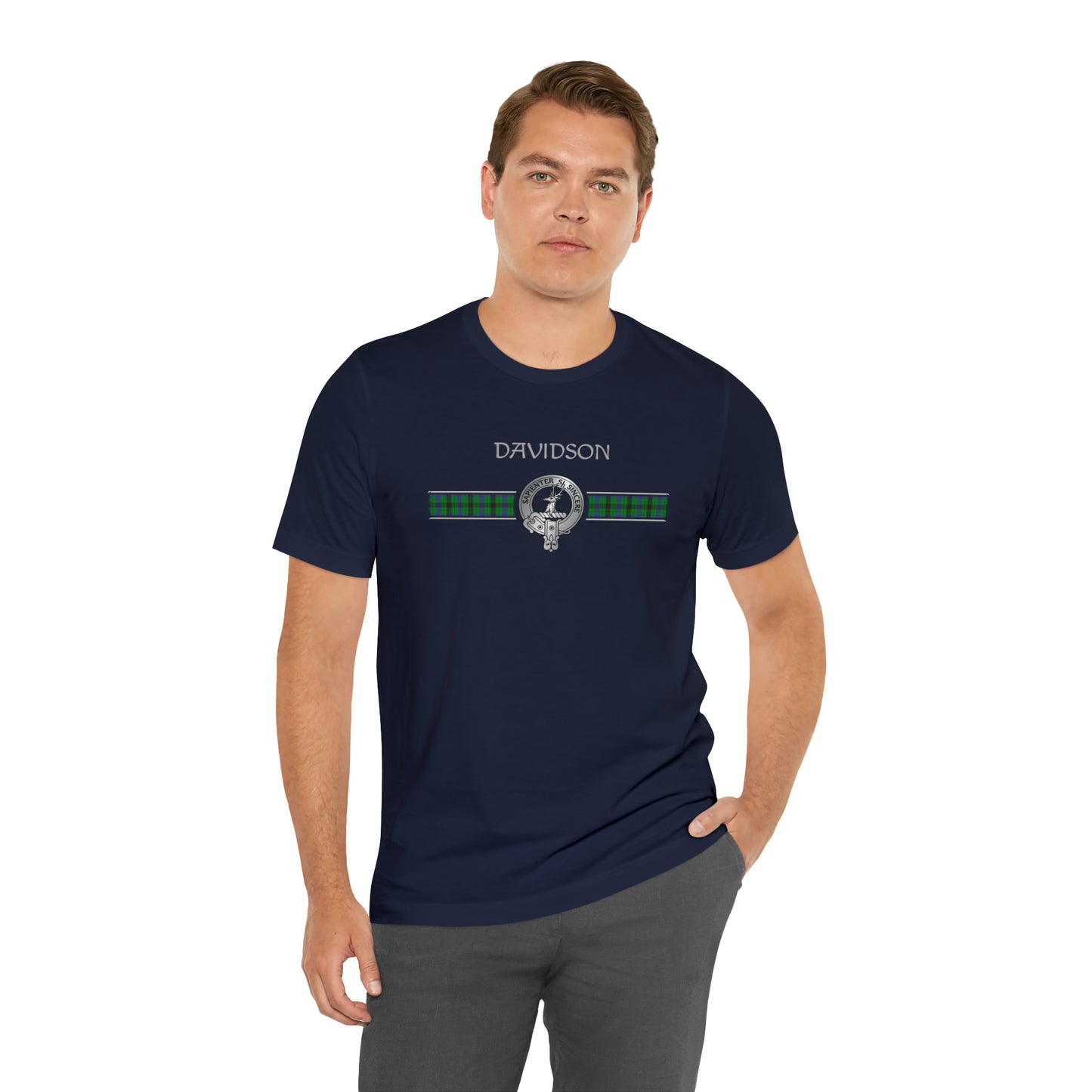 Clan Davidson Crest & Tartan | Unisex T-Shirt