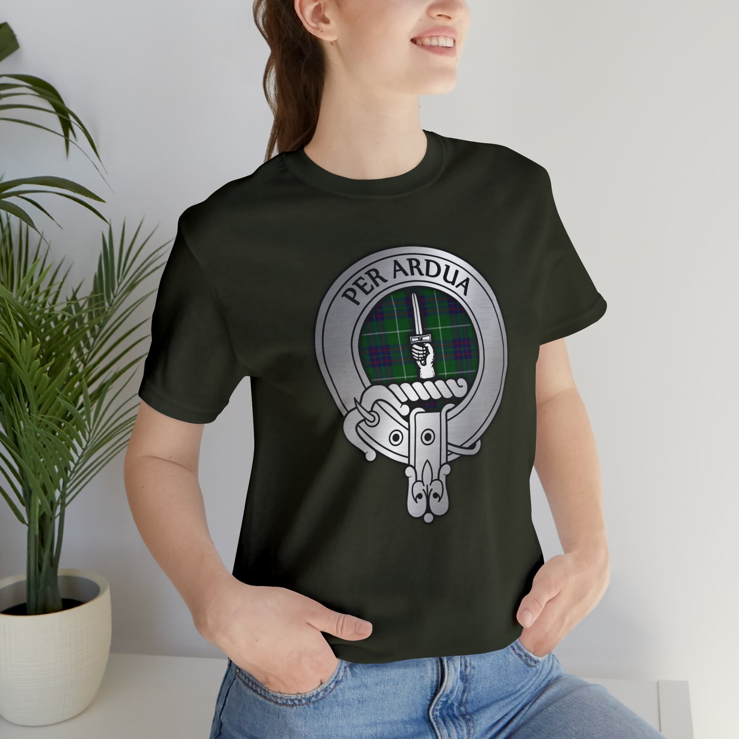 Clan MacIntyre Crest & Tartan | Unisex T-Shirt