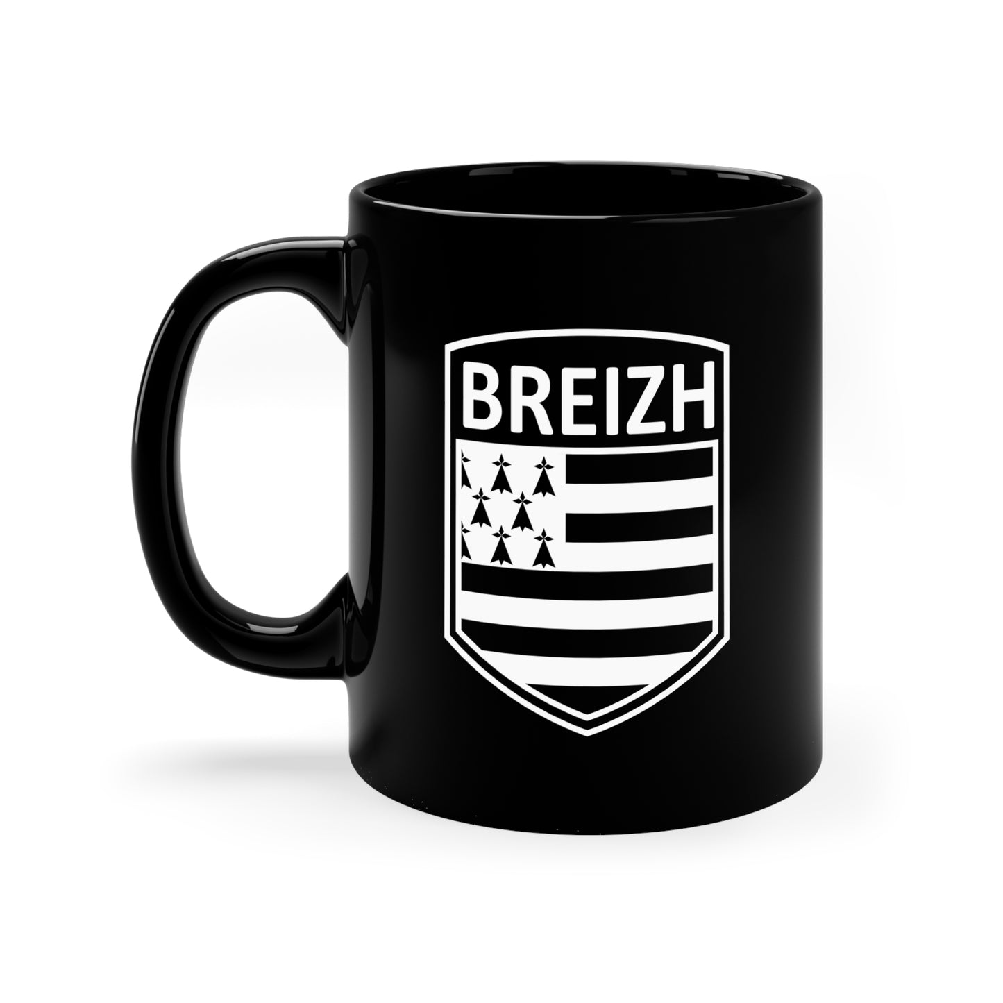 Celtic Nations - Breizh 11oz Black Mug