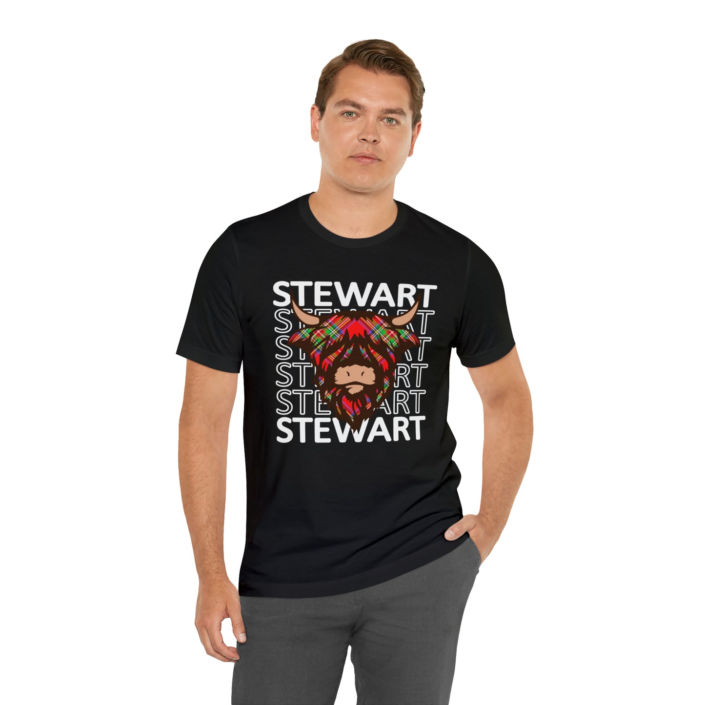 Clan Stewart | Hairy Coo | Unisex T-Shirt