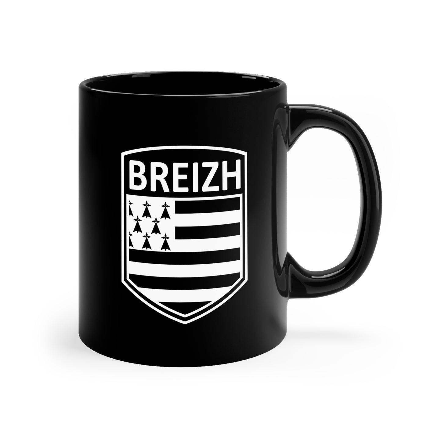 Celtic Nations - Breizh 11oz Black Mug