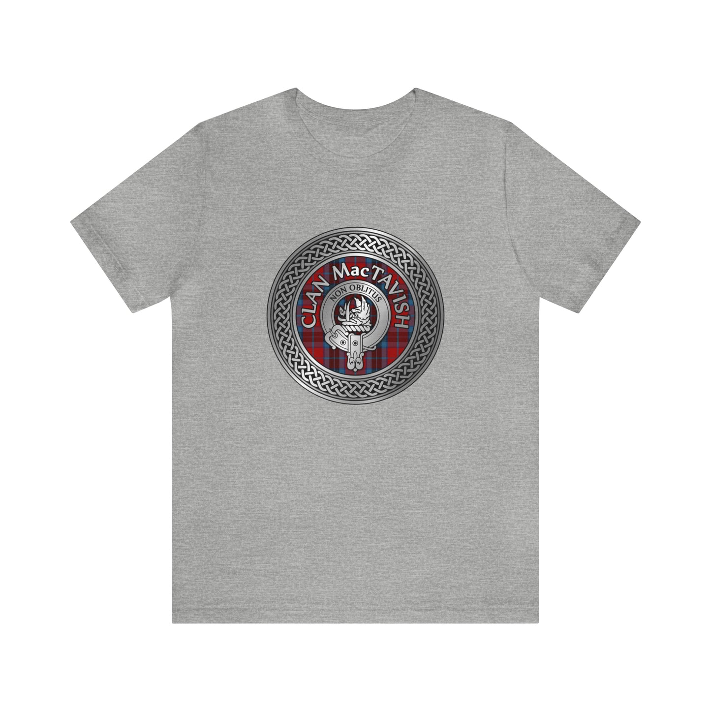 Clan MacTavish Crest & Tartan Knot | Unisex T-Shirt